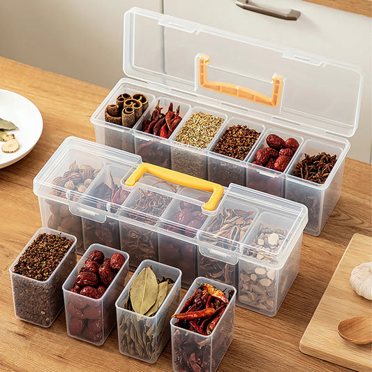 Plastic Storage Box with 6 Compartments