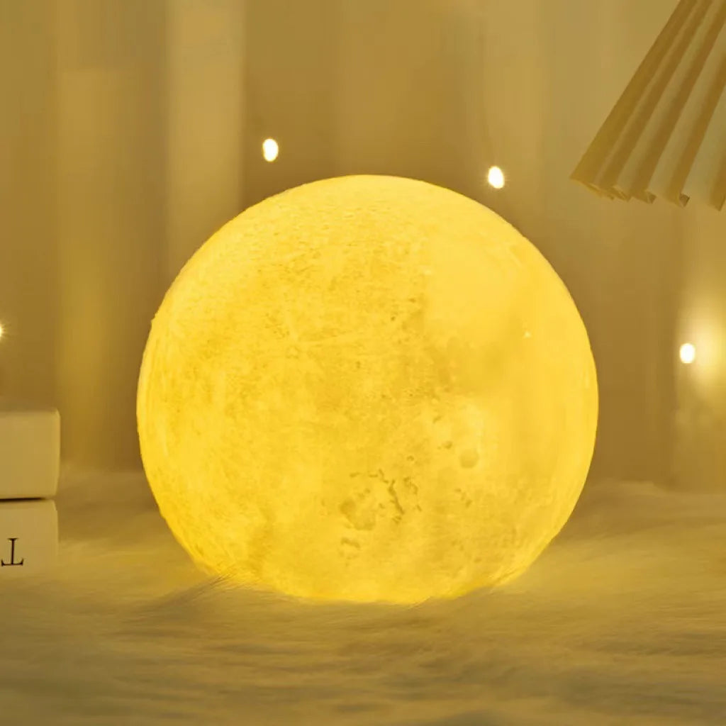 DIY Paintable Moon Night Light