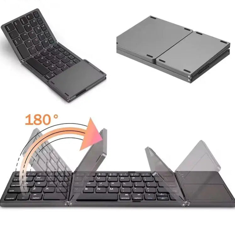 Foldable Bluetooth Keyboard with TouchPad - Emelay