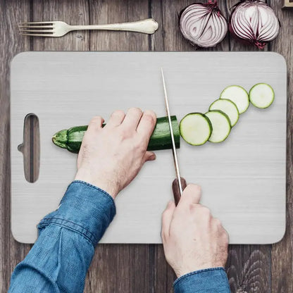 Planche à découper épaisse en acier inoxydable