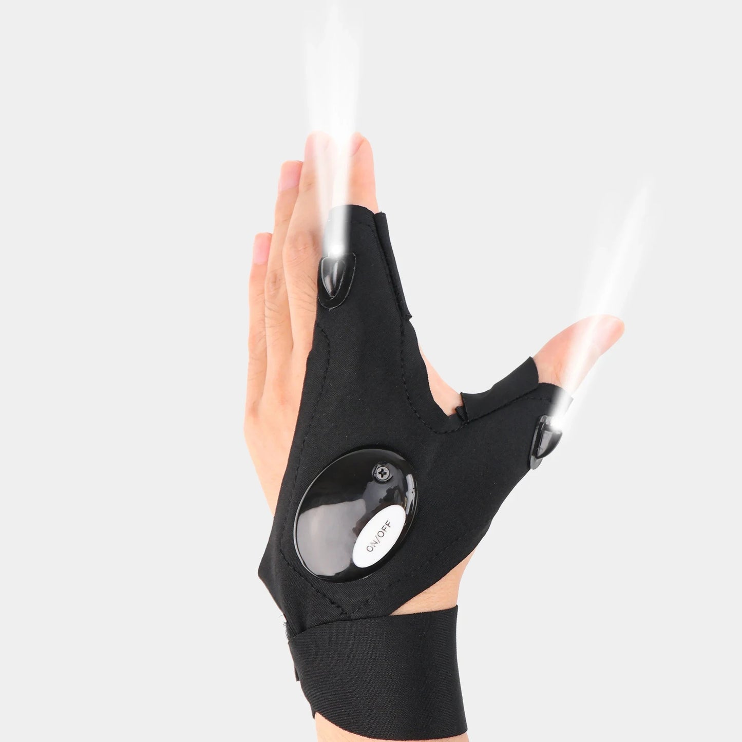 LED Half Finger Gloves for Men & Women - Emelay