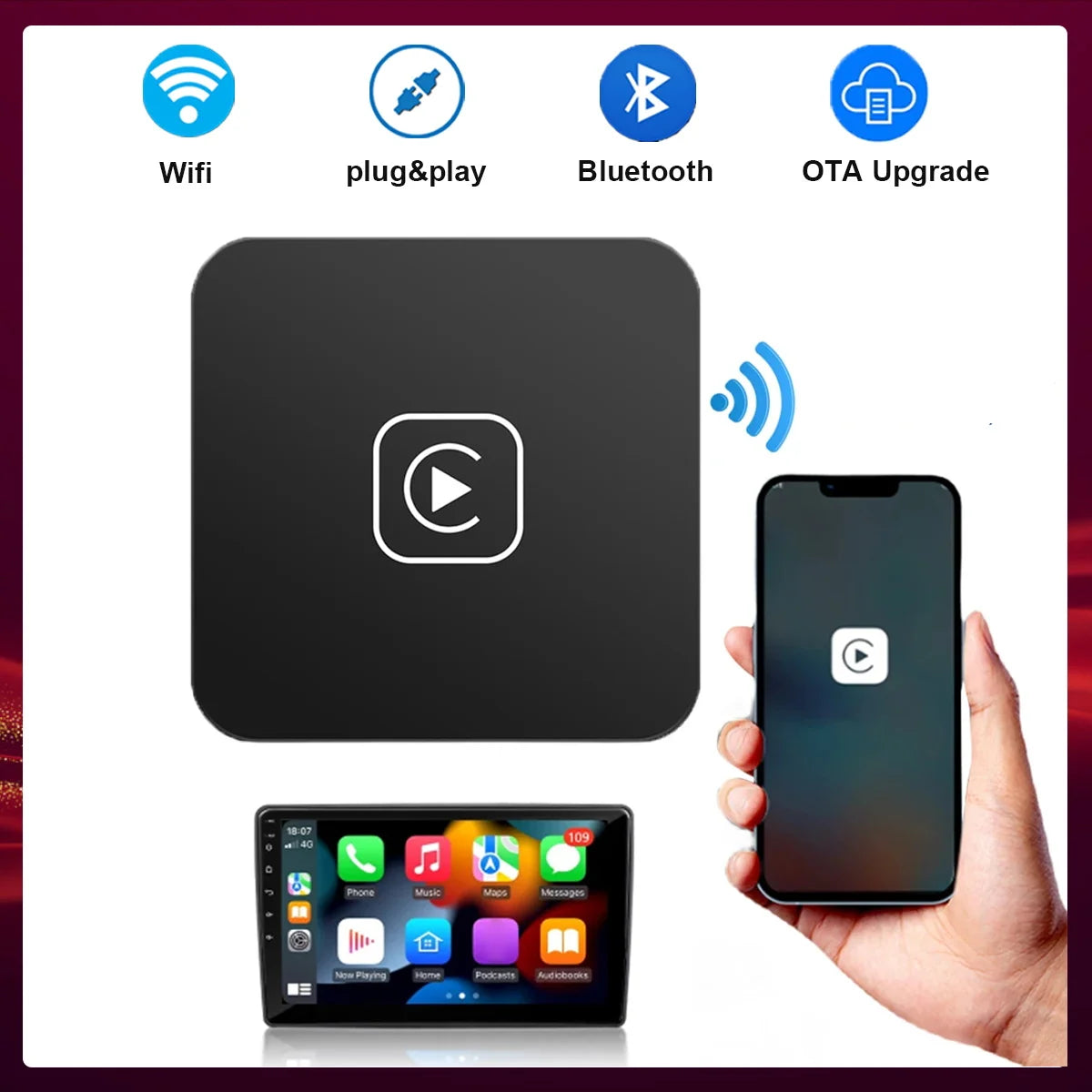 SmartDrive™ Wireless CarPlay Converter - Emelay