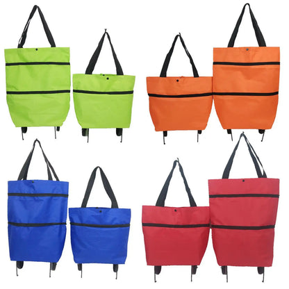 Le sac de courses pliable et portable avec roulettes