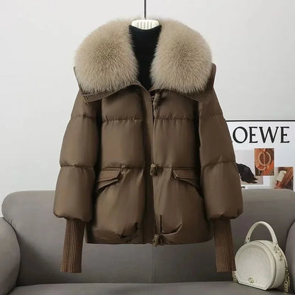 Ultra-Light Cropped Winter Jacket – Warm & Stylish Overcoat