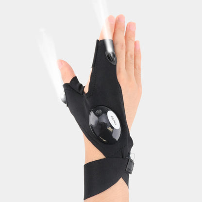 LED Half Finger Gloves for Men & Women - Emelay