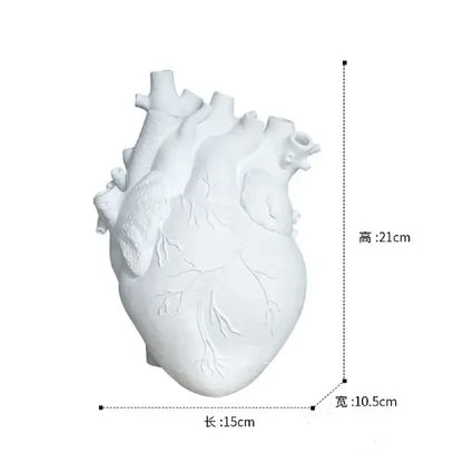 Heart-Shaped Resin Vase - Elegance and Originality - Emelay