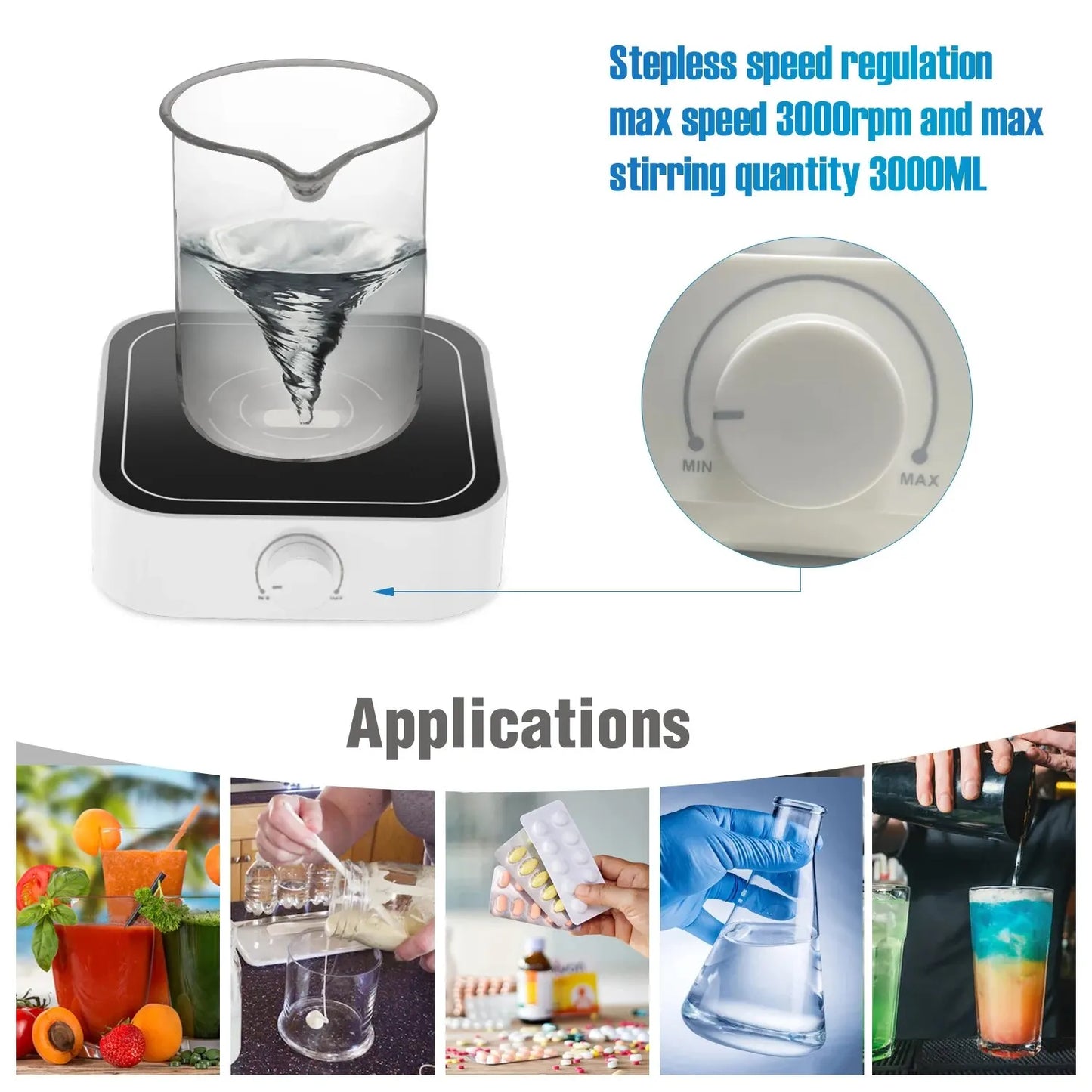 WEST TUNE Mini Magnetic Stirrer