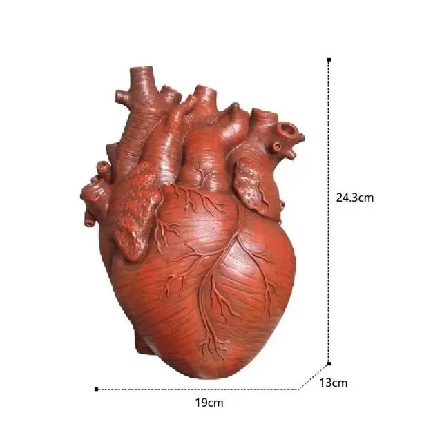 Heart-Shaped Resin Vase - Elegance and Originality - Emelay