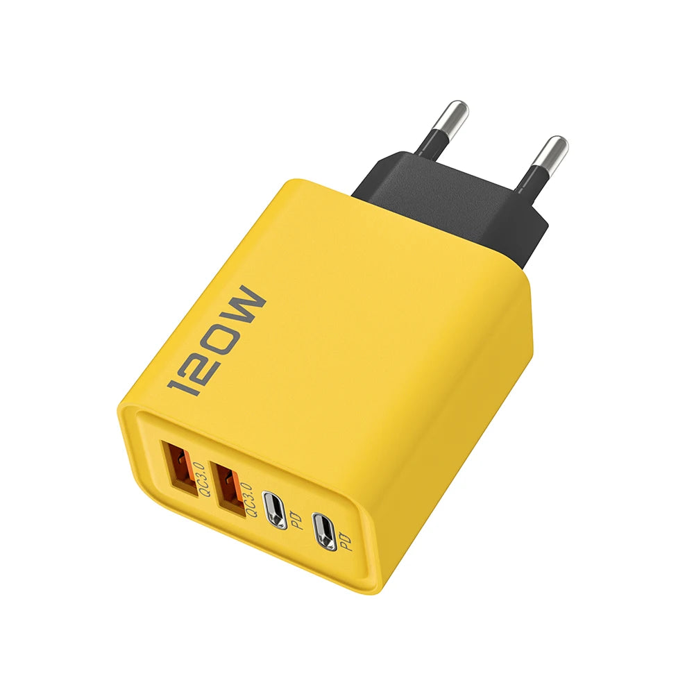 120W USB PD Fast Charger with 4 Ports - Emelay