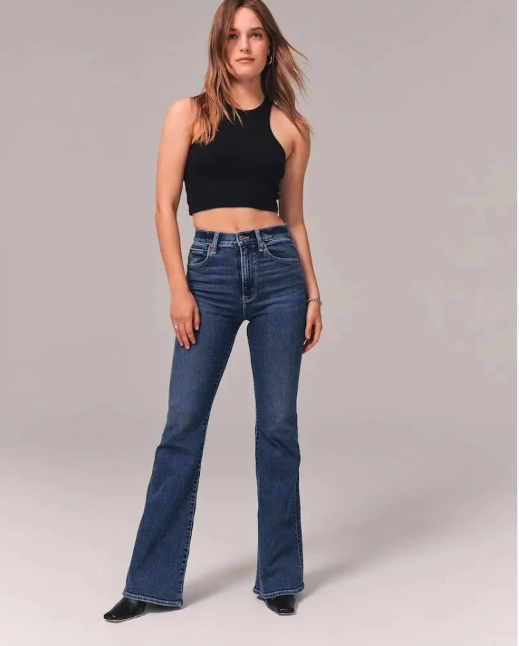 💥Hot Sale 50% OFF💥🔥Tummy Control Ultra High Rise Stretch Flare Jean